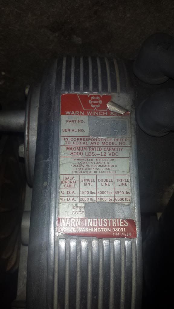 warn 8274 winch Pirate 4x4