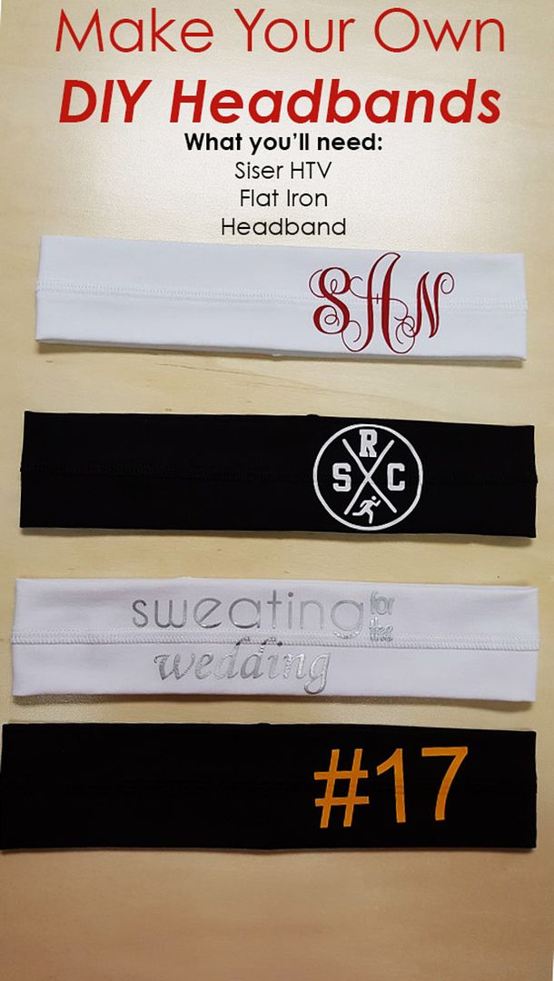 Make your own heat transfer vinyl headbands with a flat iron and Siser HTV. See how it's done in this quick tutorial! siserblog.com