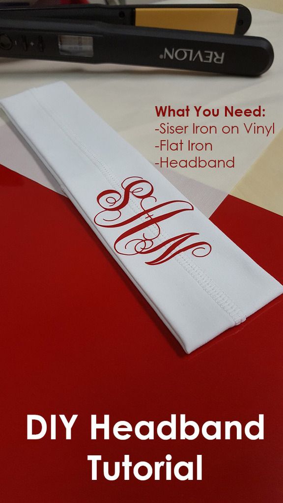  DIY Headbands tutorial using a flat iron and Siser heat transfer vinyl. siserblog.com