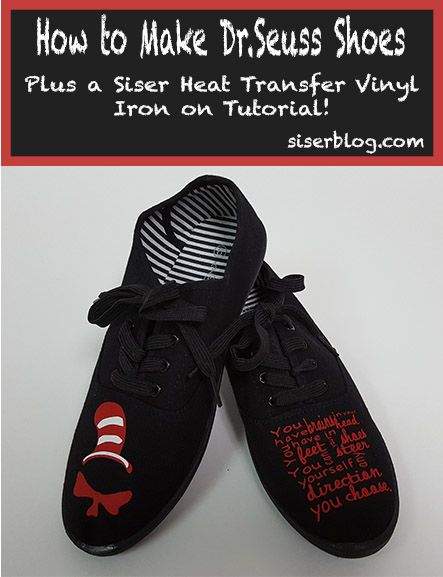 Oh the places you'll go in these custom canvas shoes! Layer Siser EasyWeed™ Stretch for the Cat in the Hat's infamous at, plus a Dr.Seuss quote, could it get even better? Well it does, because you can make your own pair at home with your craft cutter (We use the Silhouette Cameo for this tutorial, but your Cricut or Brother ScanNCut will work as well!)Teachers and students will love these for the first day of school or any other time of the year