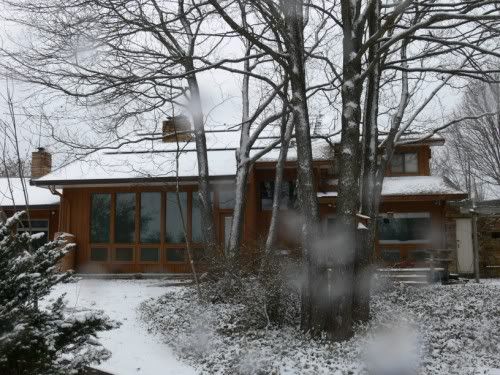 south windows in snow