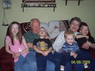 Gma and Papaw Barker w/kids