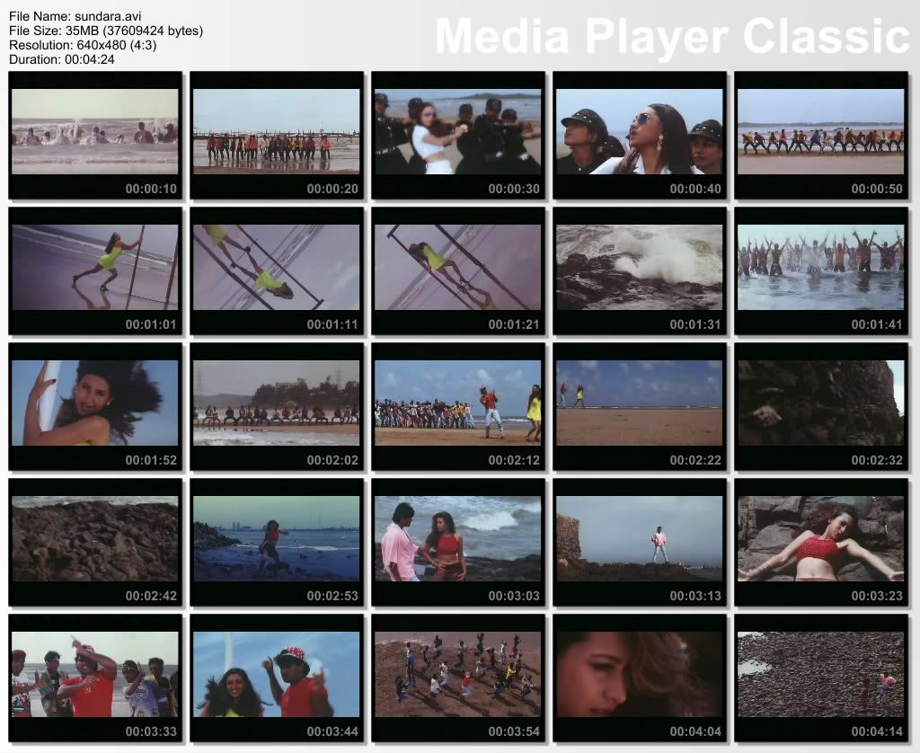 Karishma Kapoor video - video of Karishma Kapoor's sexy song 'Sundara Sundara' from the movie 'Rakshak'...