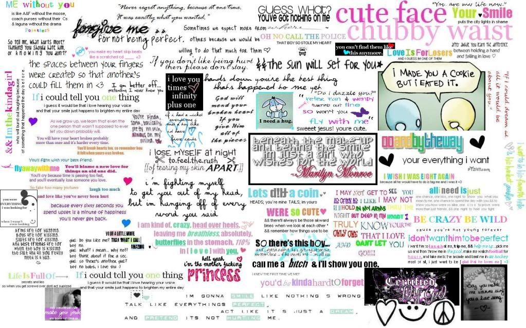 cutecollage.jpg Cute/Funny Quotes/Pics Collage