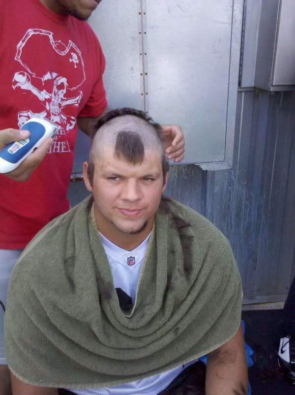 Raider rookie hazing haircut photo gallery