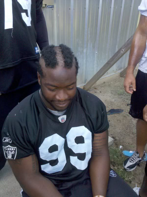 Raider rookie hazing haircut photo gallery