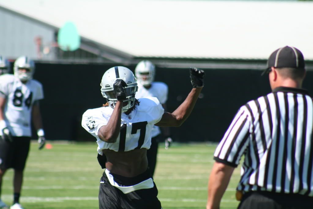 Raider training camp day 6: Moore torches Routt, Boss works out