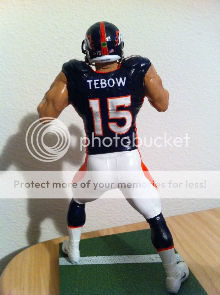 custom mcfarlane TIM TEBOW denver broncos jersey helmet florida figure 