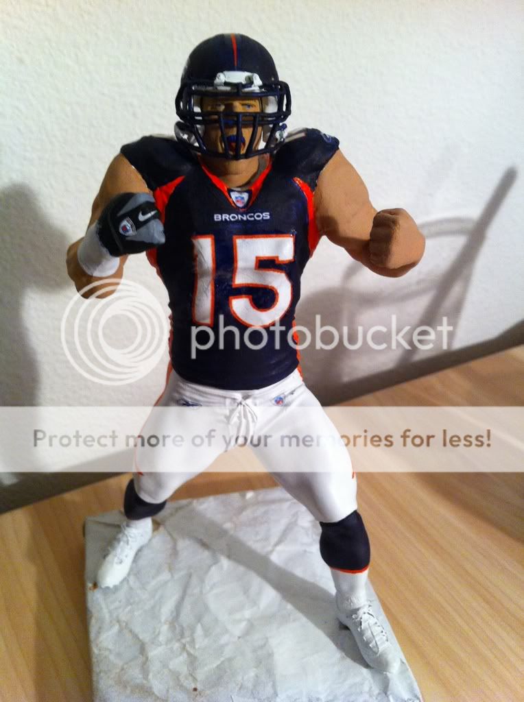 custom mcfarlane TIM TEBOW denver broncos jersey helmet florida figure 